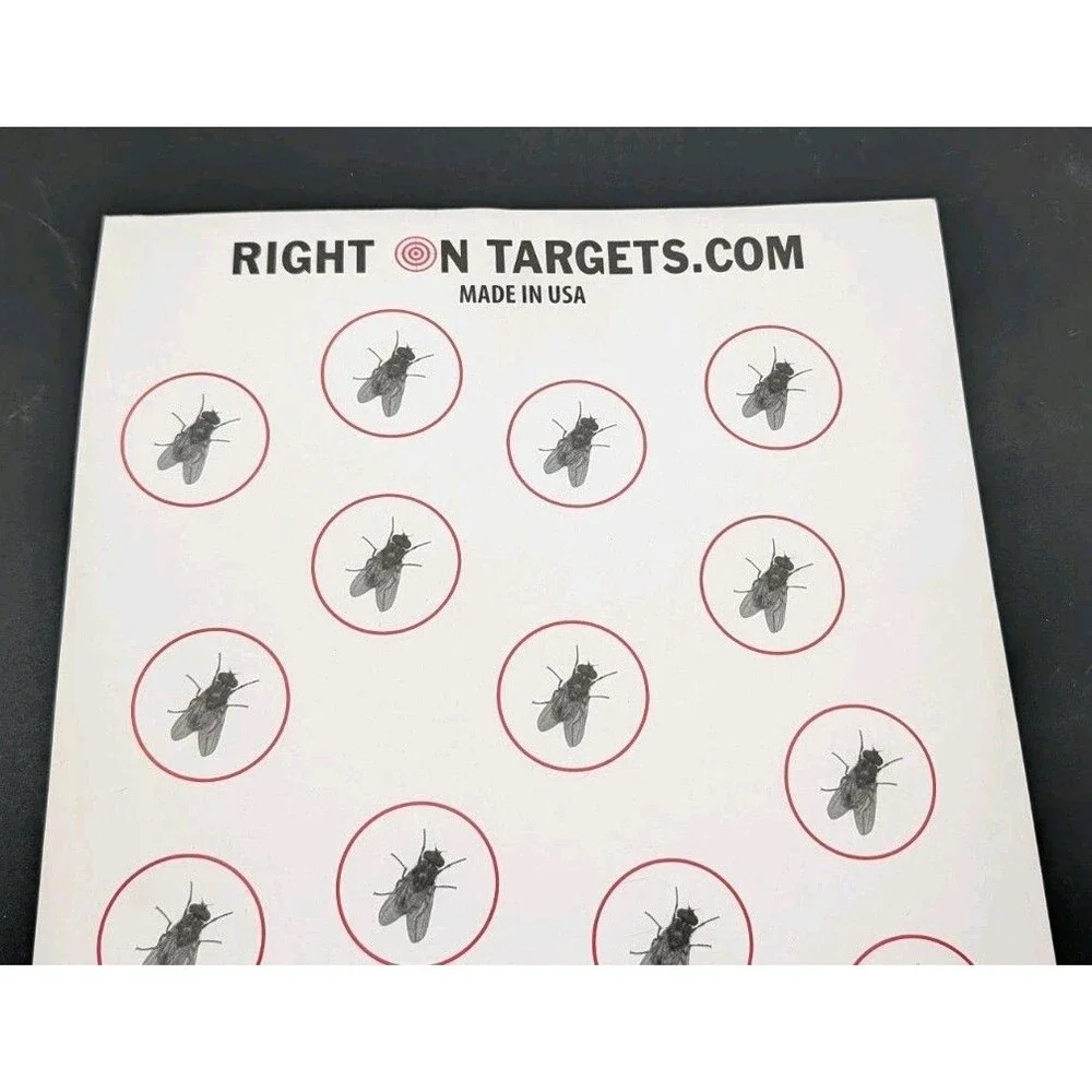 Right On Targets Qty 50 Paper Rifle Targets Fly Graphic 15